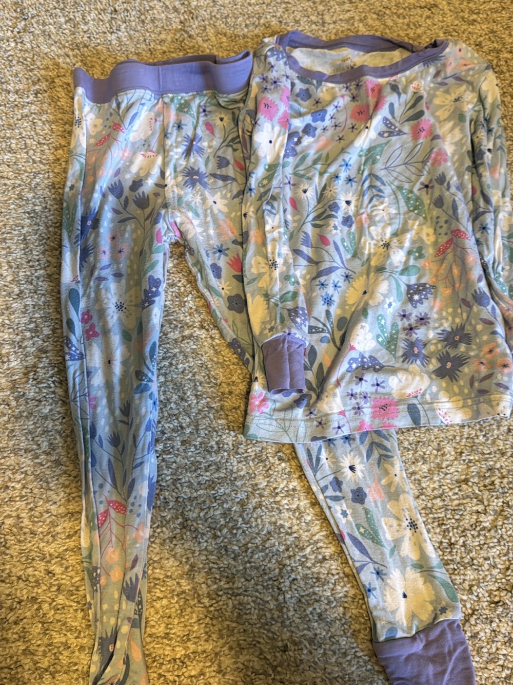 Little Sleepies Lavender Floral Two-Piece Pajama Set